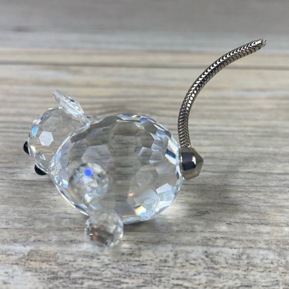 Swarovski Crystal Cat 1980s Figurine With
Wire Tail, Retired in Original Box. - Picture 7 of 14